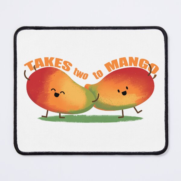 Item preview, It Takes two to Mango cute pun designed and sold by Angele Gougeon.
