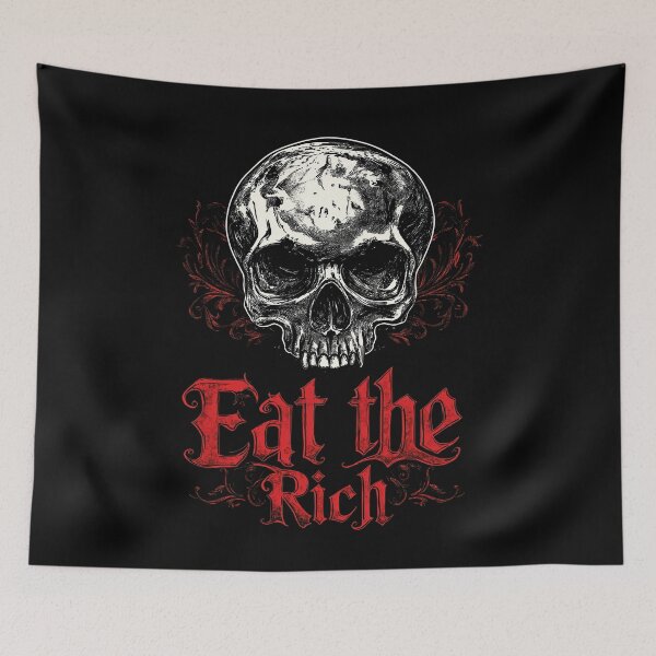 Item preview, Eat The Rich Gothic Skull designed and sold by blackdogshop.