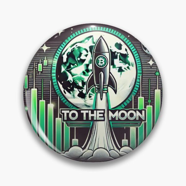 Artikelvorschau, Die Kryptowelle – Zum Mond! entworfen und verkauft von GiftGuruIdeas.