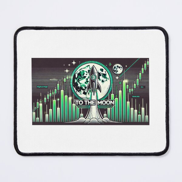 Item preview, The Crypto wave - To the moon ! designed and sold by GiftGuruIdeas.