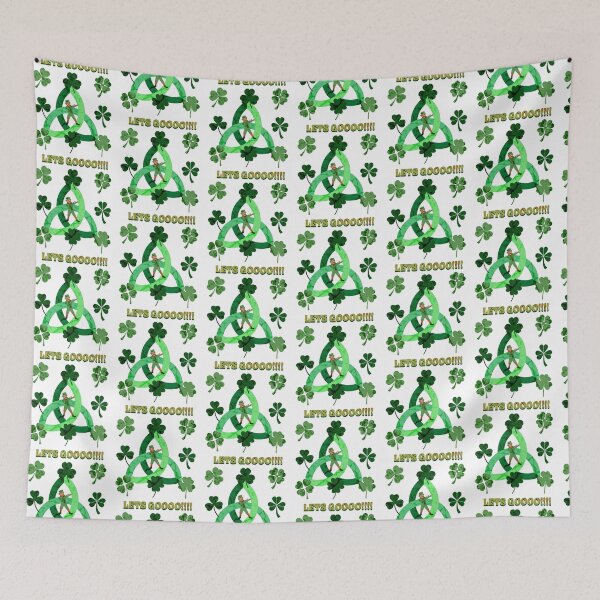 Item preview, Lets Go! St. Patricks Day 3x3 Clover Graphic Design designed and sold by MoeTiff.