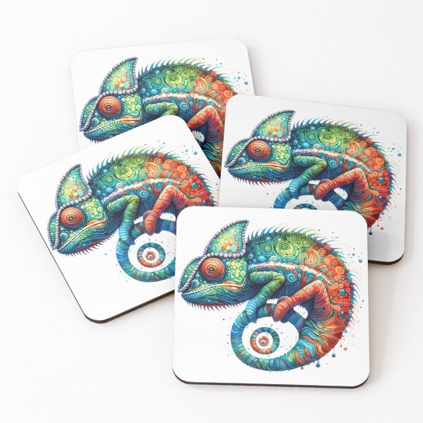 Item preview, A colorful chameleon designed and sold by VisualHut.