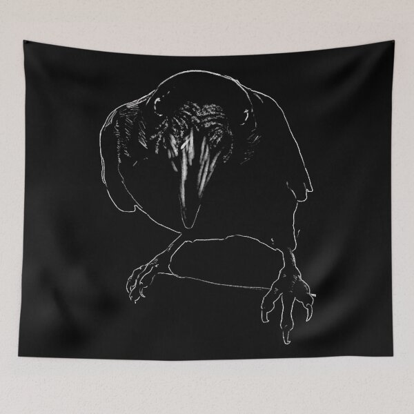 Item preview, "Crow" Jamie's Hand-Drawn Bird Collection. designed and sold by Rocky Hollow Gardens.