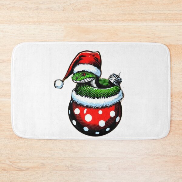 Item preview, christmas green snake with Santa hat,christmas snake,christmas animals,christmas Vintage, designed and sold by Expressions-Sel.