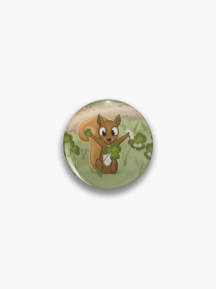 Thumbnail 1 of 3, Pin, A Four-Leaf Clover Hunt designed and sold by rinalynnedotcom.