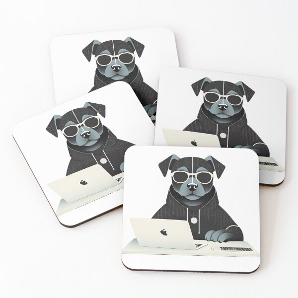 Item preview, Hack the Bone: Cyber Pup at Work designed and sold by counselormom.