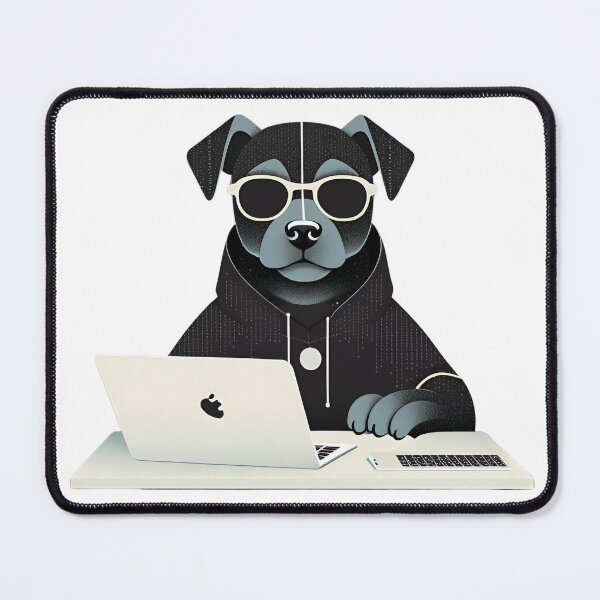 Item preview, Hack the Bone: Cyber Pup at Work designed and sold by counselormom.