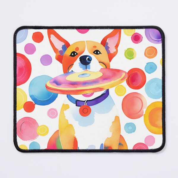Item preview, Dog with a frisbee designed and sold by CorgiButtMedia.