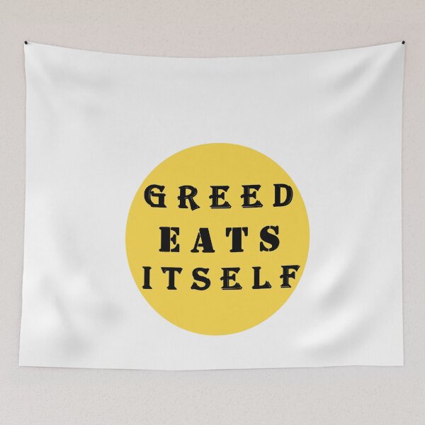 Item preview,  Bankrupt America Greed Eats Itself designed and sold by JanChryzostom.