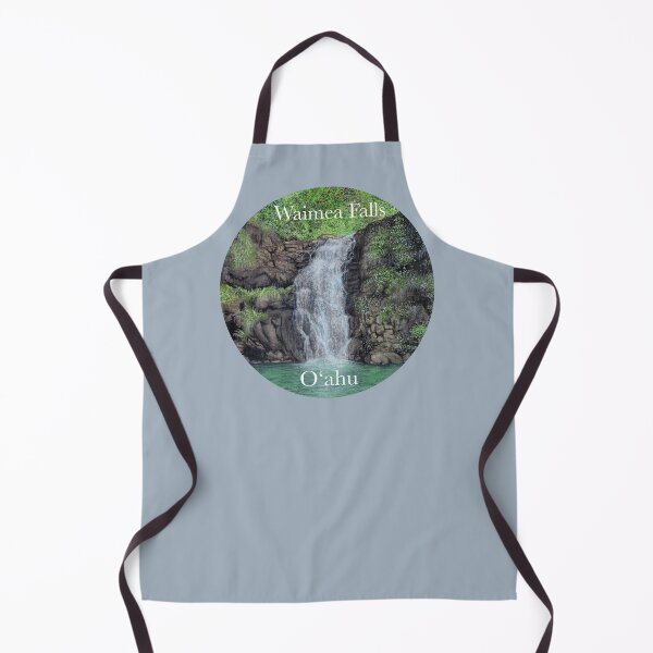 Item preview, Waterfall Painting Waimea Falls Oahu Hawaii  designed and sold by skye-studio.