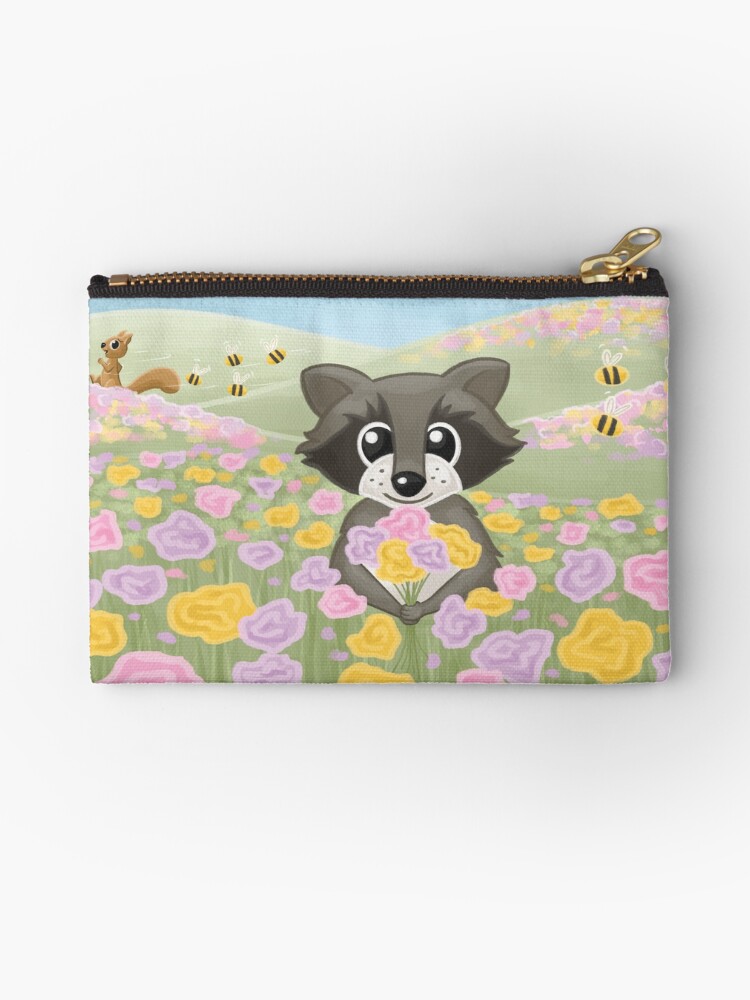Thumbnail 1 of 4, Zipper Pouch, Field of Blooms designed and sold by rinalynnedotcom.