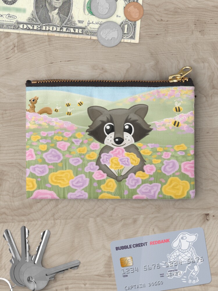 Thumbnail 3 of 4, Zipper Pouch, Field of Blooms designed and sold by rinalynnedotcom.