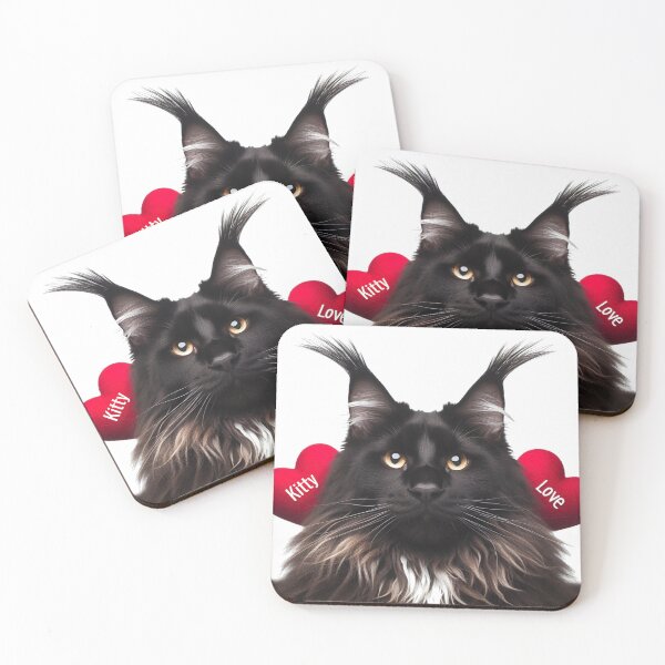Item preview, Maine Coon Cat Kitty Love designed and sold by bonnieleigh6902.