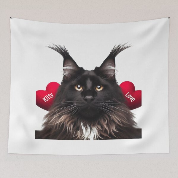 Item preview, Maine Coon Cat Kitty Love designed and sold by bonnieleigh6902.