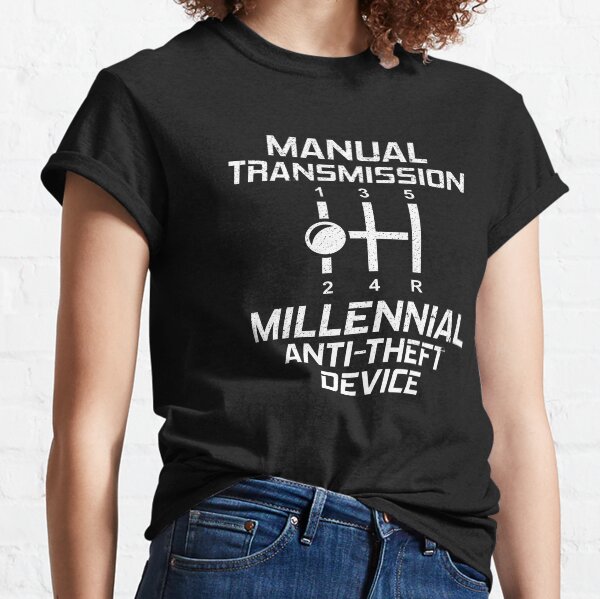 Manual Transmission Millennial Anti-Theft Device T-Shirt Classic T-Shirt
