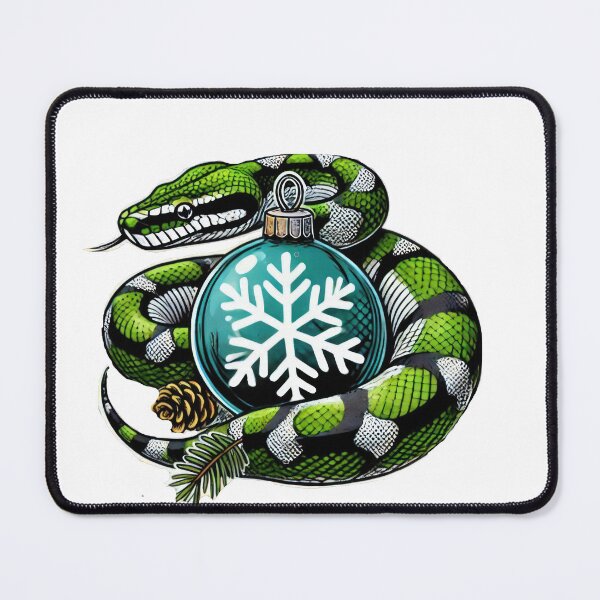 Item preview, christmas green snake with Blue ball,christmas snake,christmas animals, ,christmas Vintage, designed and sold by Expressions-Sel.
