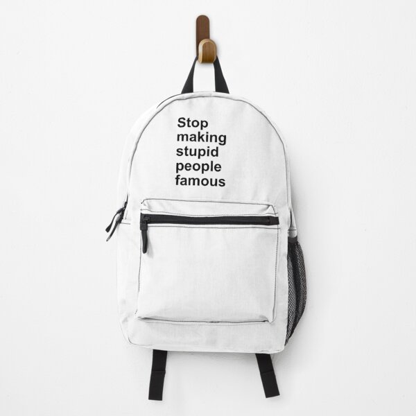 Item preview, STOP MAKING STUPID PEOPLE FAMOUS - black designed and sold by bembureda.