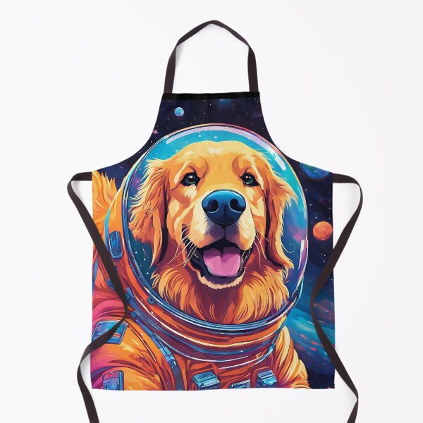 Item preview, Astronaut Golden Retriever dog in space gift for dog lovers designed and sold by Golden-Heaven.