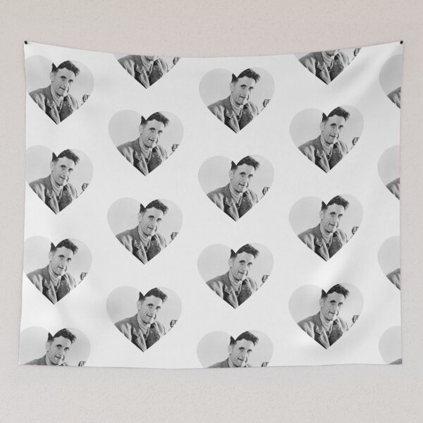 Item preview, George Orwell heart | I love George Orwell designed and sold by stickerskool.
