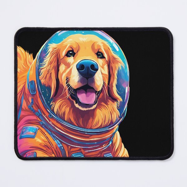 Item preview, Astronaut Golden Retriever dog in space gift for dog lovers designed and sold by Golden-Heaven.