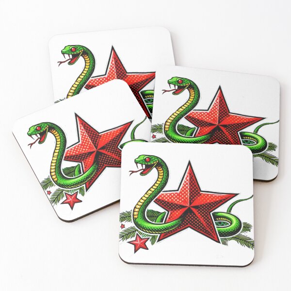 Item preview, christmas green snake with red star,christmas snake,christmas animals,christmas Vintage designed and sold by Expressions-Sel.