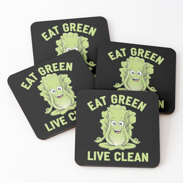 Item preview, Eat Green, Live Clean designed and sold by MagicWander.