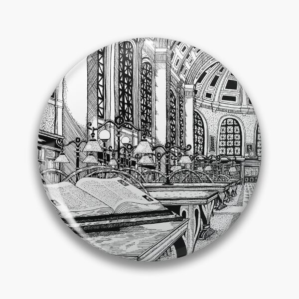 Item preview, Boston Public Library-Bates Hall Drawing designed and sold by Conor Plunkett.
