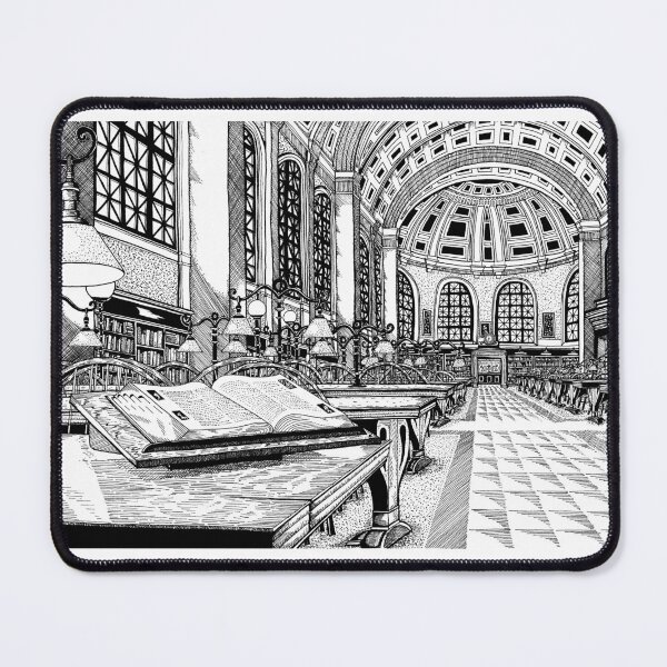 Item preview, Boston Public Library-Bates Hall Drawing designed and sold by Conor Plunkett.