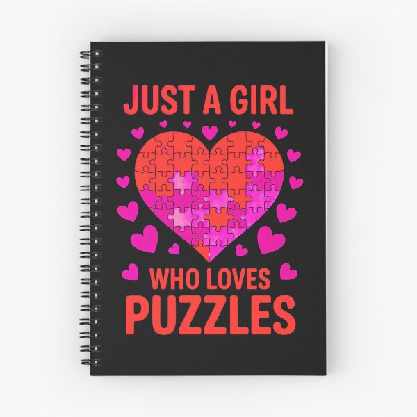 Item preview, Just A Girl Who Loves Puzzles: A Fun And Creative Design For Puzzle Enthusiasts designed and sold by elynne9.