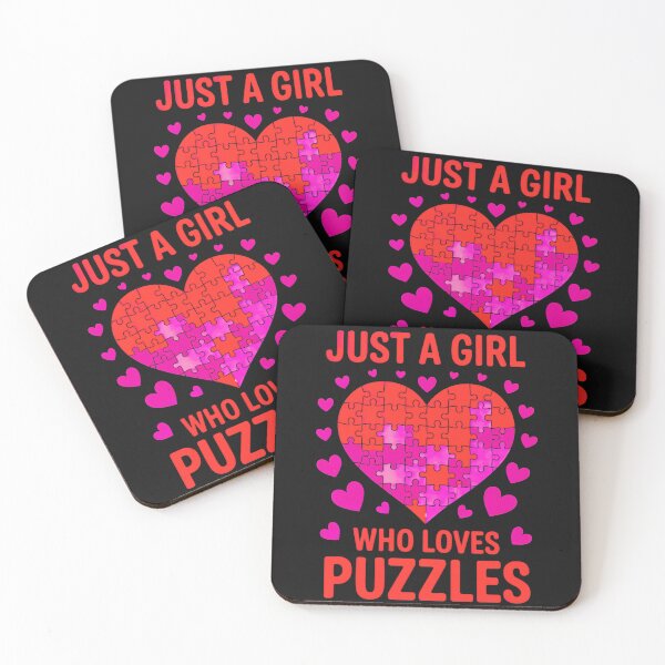 Item preview, Just A Girl Who Loves Puzzles: A Fun And Creative Design For Puzzle Enthusiasts designed and sold by elynne9.