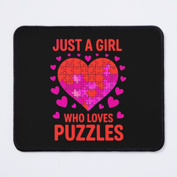 Item preview, Just A Girl Who Loves Puzzles: A Fun And Creative Design For Puzzle Enthusiasts designed and sold by elynne9.