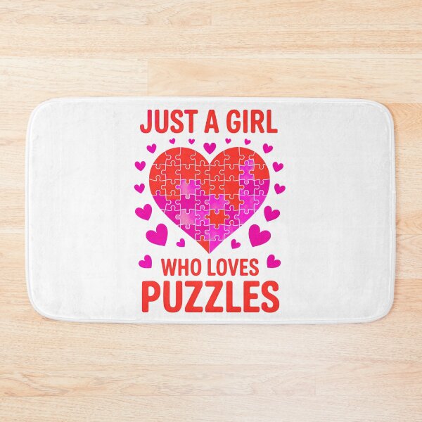 Item preview, Just A Girl Who Loves Puzzles: A Fun And Creative Design For Puzzle Enthusiasts designed and sold by elynne9.