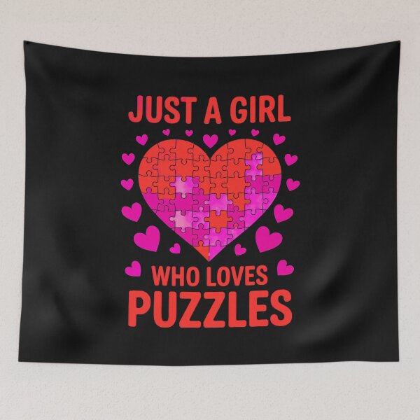 Item preview, Just A Girl Who Loves Puzzles: A Fun And Creative Design For Puzzle Enthusiasts designed and sold by elynne9.