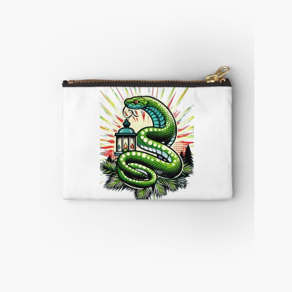 Item preview, christmas green snake with a lantern,christmas snake,christmas animals,christmas Vintage designed and sold by Expressions-Sel.