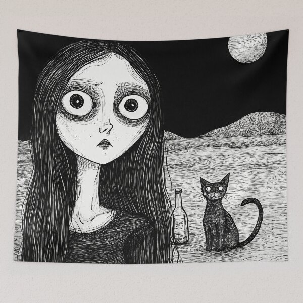 Item preview, Lost with the cat designed and sold by KostleLaugh.