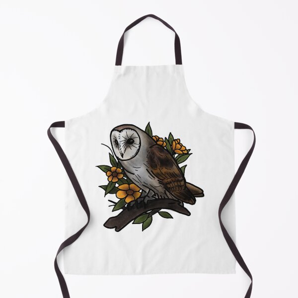 Item preview, Barn owl tattoo style designed and sold by LeahcarsArt.