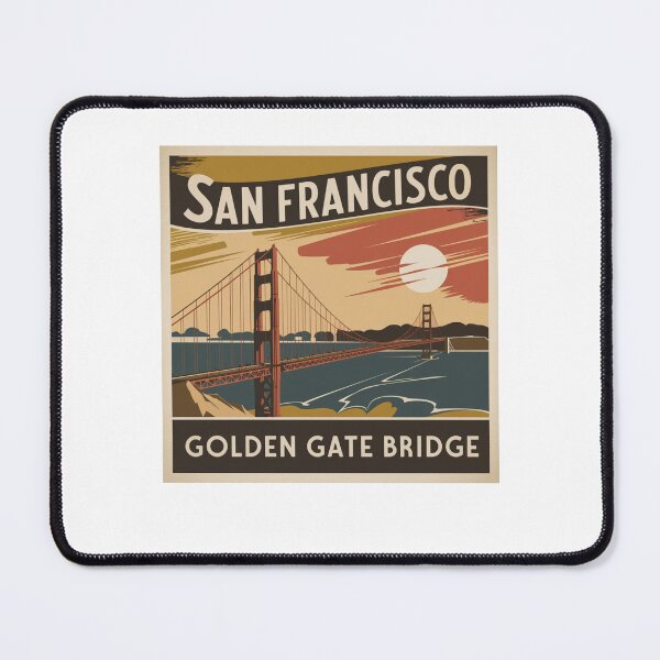 Item preview, San Francisco Golden Gate Bridge Retro designed and sold by Mateusz Majcherek.
