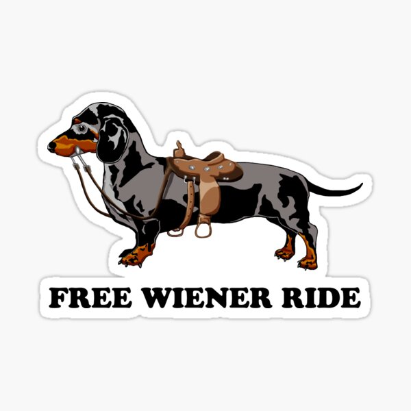 Item preview, Funny Dachshund Wiener Ride – Cute Sausage Dog Art designed and sold by Phat Dog Designs .