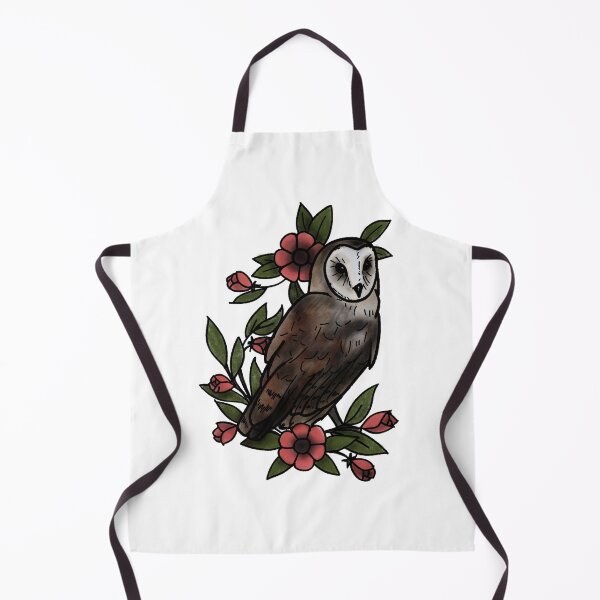 Item preview, Barn owl tattoo style designed and sold by LeahcarsArt.