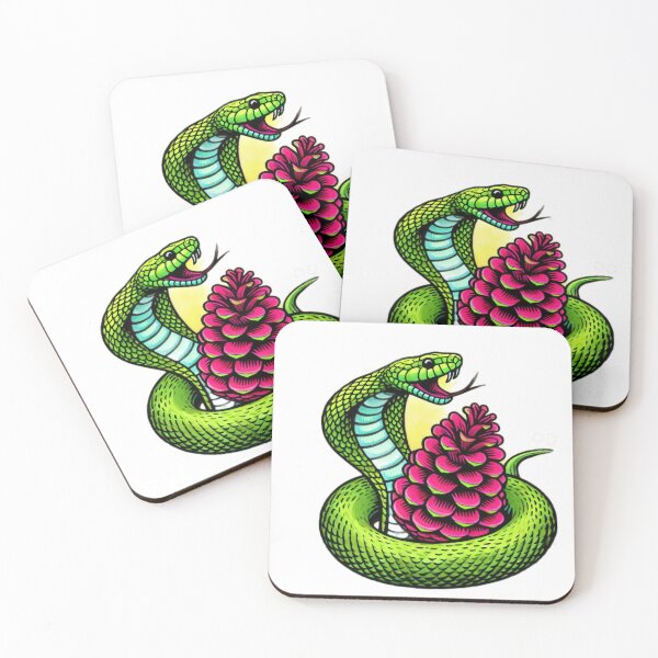 Item preview, neon green snake with pine cone,christmas snake,christmas animals,christmas Vintage designed and sold by Expressions-Sel.