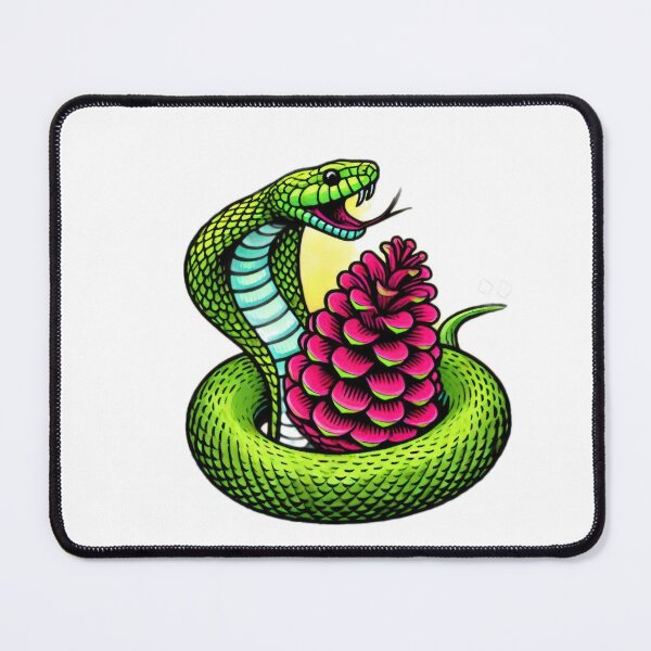 Item preview, neon green snake with pine cone,christmas snake,christmas animals,christmas Vintage designed and sold by Expressions-Sel.