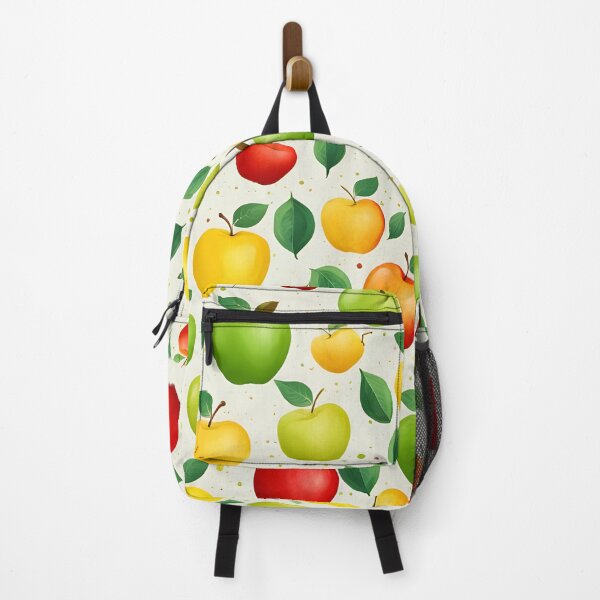 Item preview, Pattern with red, yellow and green apples on a light background. designed and sold by PrintLabStudio.