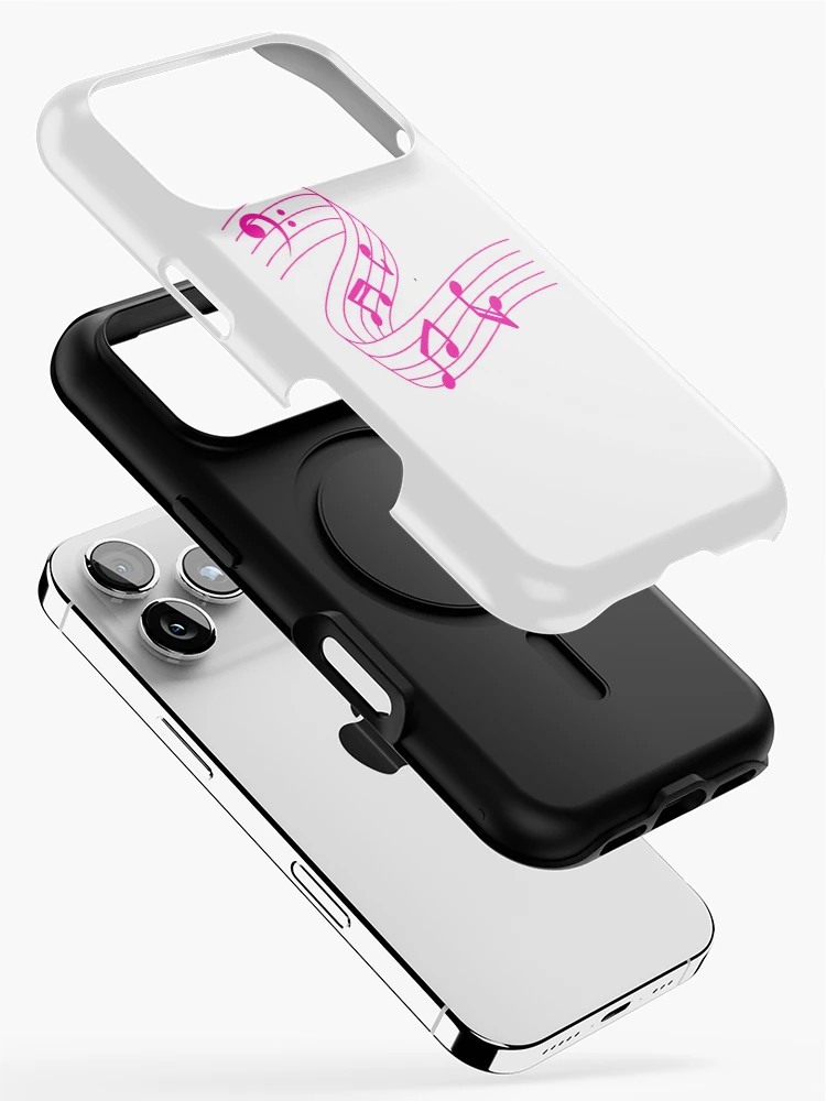 Thumbnail 2 of 4, iPhone Case, Musical Note pink Color designed and sold by RubyCollection.