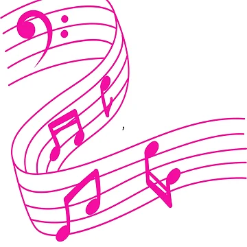 Artwork thumbnail, Musical Note pink Color by RubyCollection