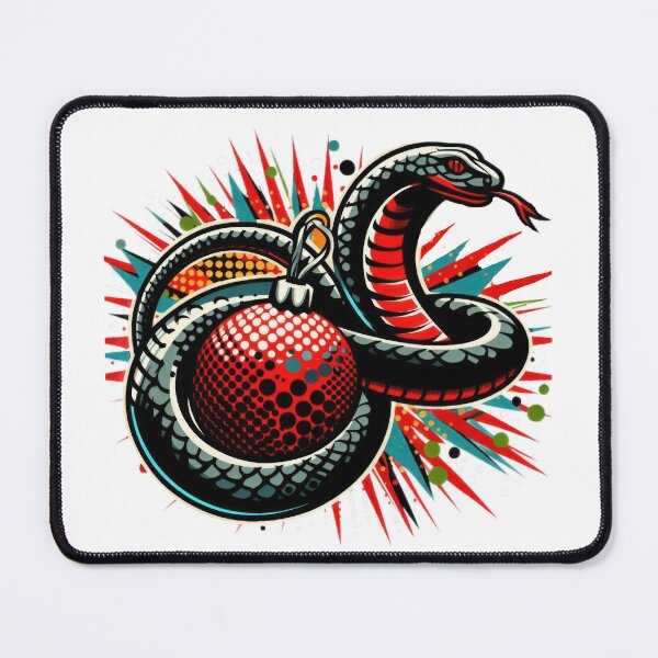 Item preview, Black snake with with red ball,christmas snake,christmas animals,christmas Vintage designed and sold by Expressions-Sel.