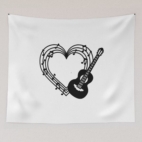 Item preview, guitar musical notes designed and sold by RubyCollection.