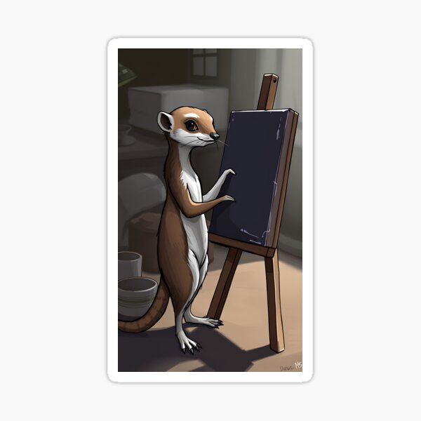 Item preview, Weasel With An Easel designed and sold by AbrahamD1005.