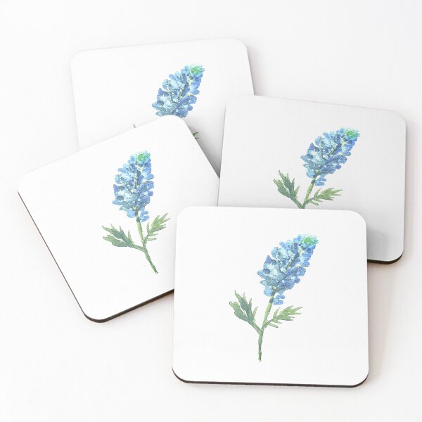 Item preview, Bluebonnets illustration Texas State Blue flowers designed and sold by Monika Howarth.