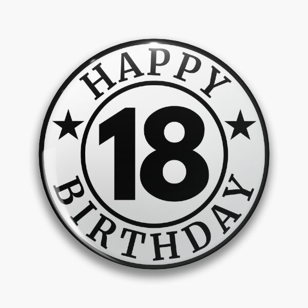 Item preview, Happy 18th Birthday | Celebrating 18 Years designed and sold by highflycrafts.
