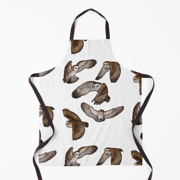 Item preview, Pattern of Barn owls tattoo style designed and sold by LeahcarsArt.